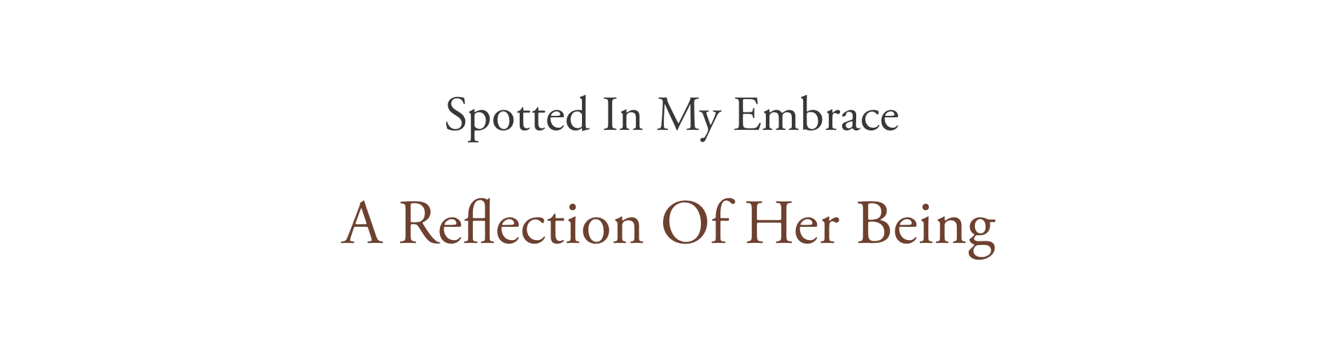 My Embrace Title
